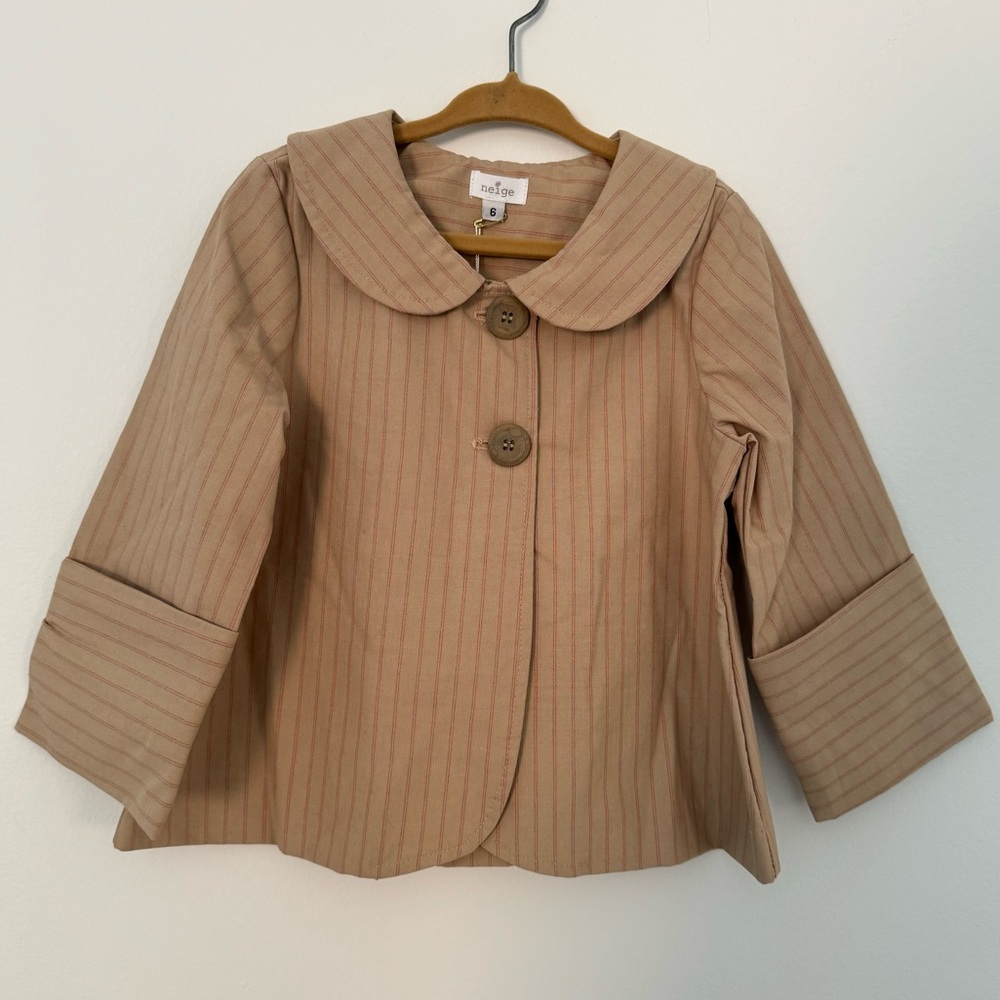 NWT Neige Pink Khaki Jacket (6Y)